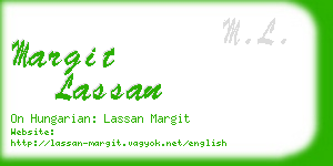 margit lassan business card